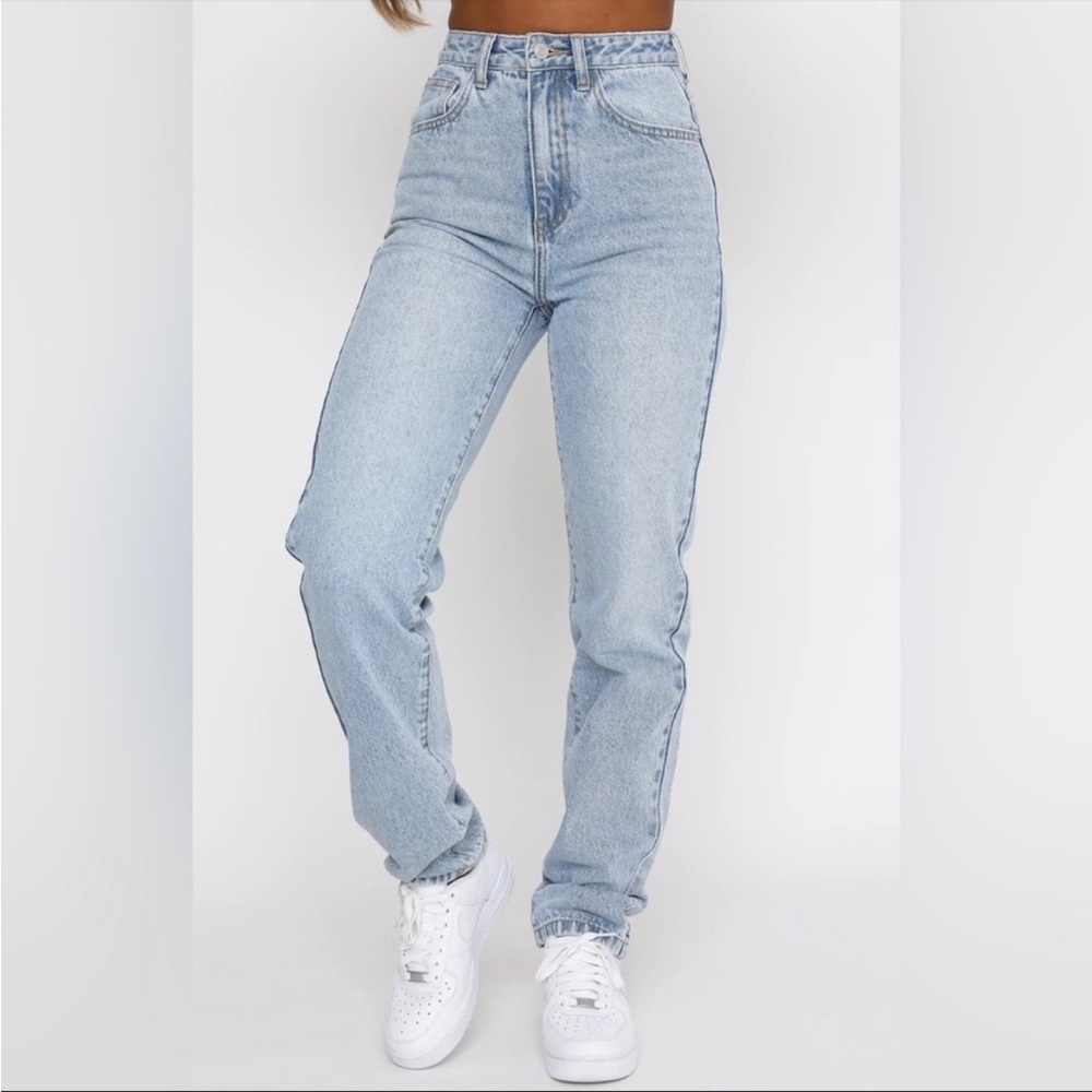 White Fox light wash denim